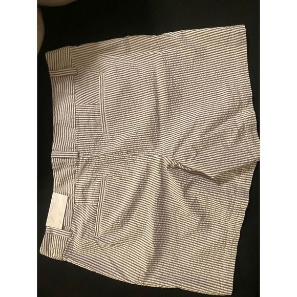 Loft Gray White Striped 6 in. Shorts Size 12 - Picture 3 of 4